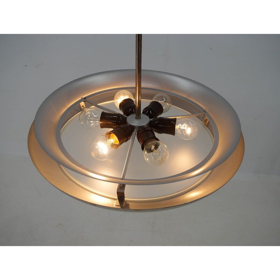 Image 1 of Lampadario vintage Bauhaus in nichel UFO, 1930