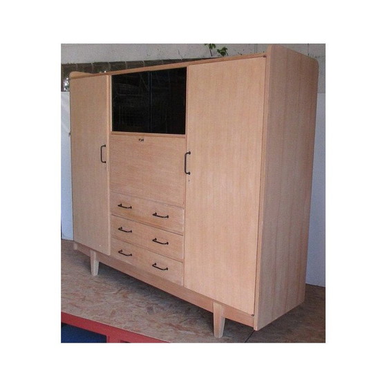 Image 1 of Vintage ashwood cabinet by René-Jean Caillette, 1960