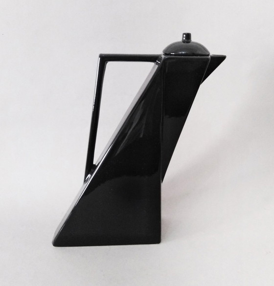 Image 1 of Pierre Casenove Abstract/Postmodern Lidded Pitcher, Salins Studio France 1980'S