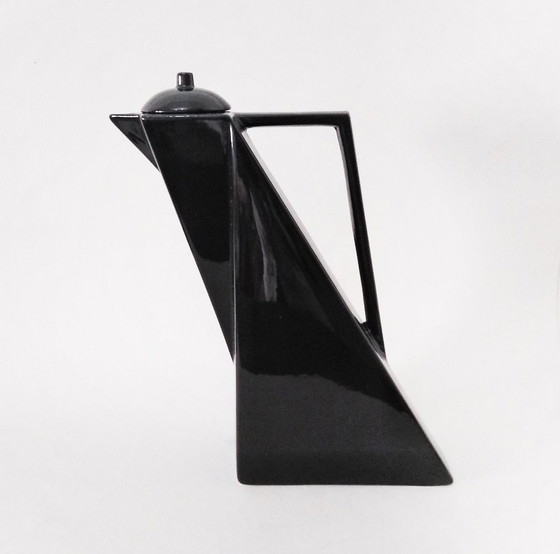 Image 1 of Pierre Casenove Abstract/Postmodern Lidded Pitcher, Salins Studio France 1980'S