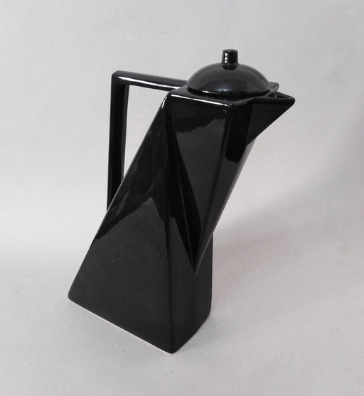 Pierre Casenove Abstract/Postmodern Lidded Pitcher, Salins Studio France 1980'S