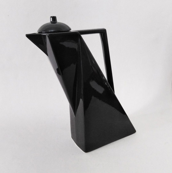 Image 1 of Pierre Casenove Abstract/Postmodern Lidded Pitcher, Salins Studio France 1980'S