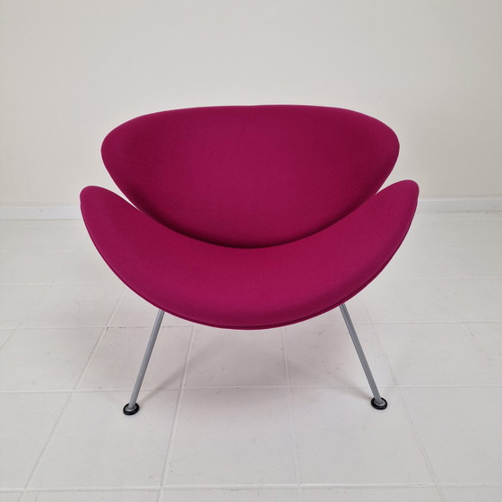 Image 1 of Orange Slice Chair With Ottoman By Pierre Paulin For Artifort, 1990S