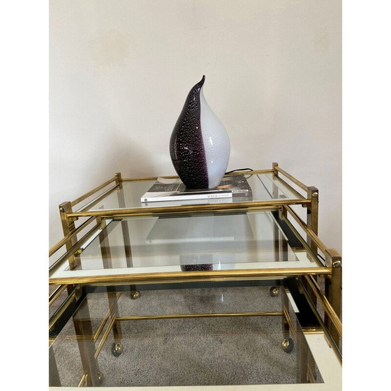 Image 1 of Tavolini "Nido" vintage in ottone e vetro, Italia anni '70