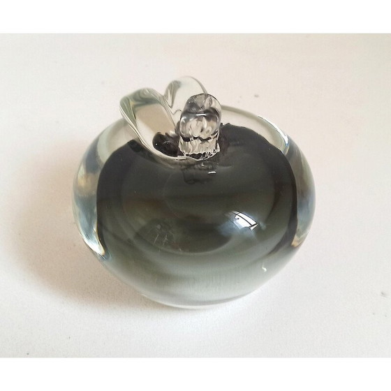 Image 1 of Vintage Murano crystal apple, 1990