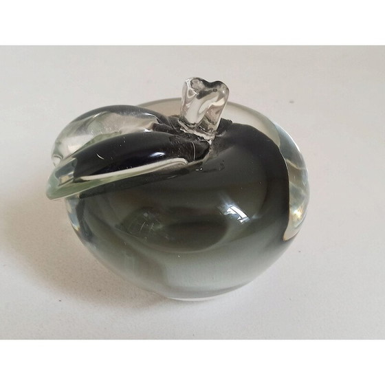Image 1 of Vintage Murano crystal apple, 1990
