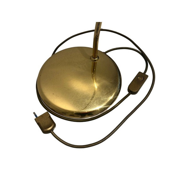 Image 1 of Vintage gilt brass table lamp, 1970