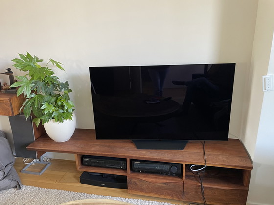 Image 1 of Handcrafted Cherrywood TV Furniture And Hanging Cabinet