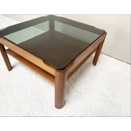 Vintage solid teak coffee table by Myer, 1960