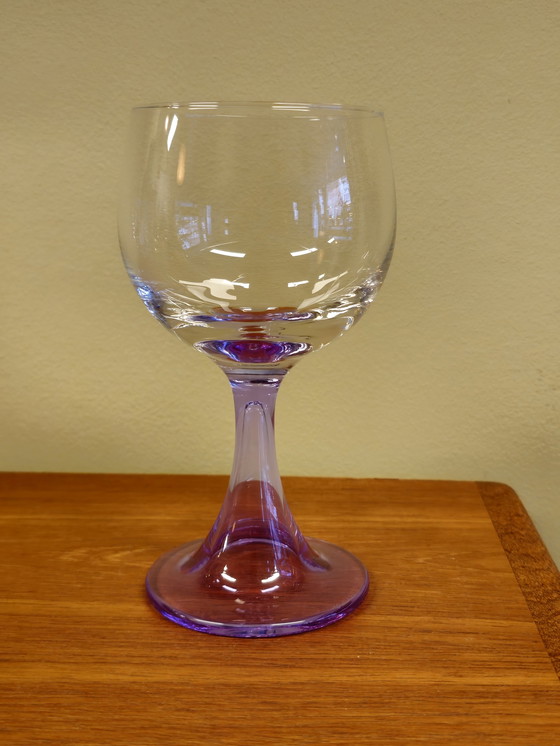 Image 1 of 6X Murano Alexanderite Neodymium Wine Glasses Glasses