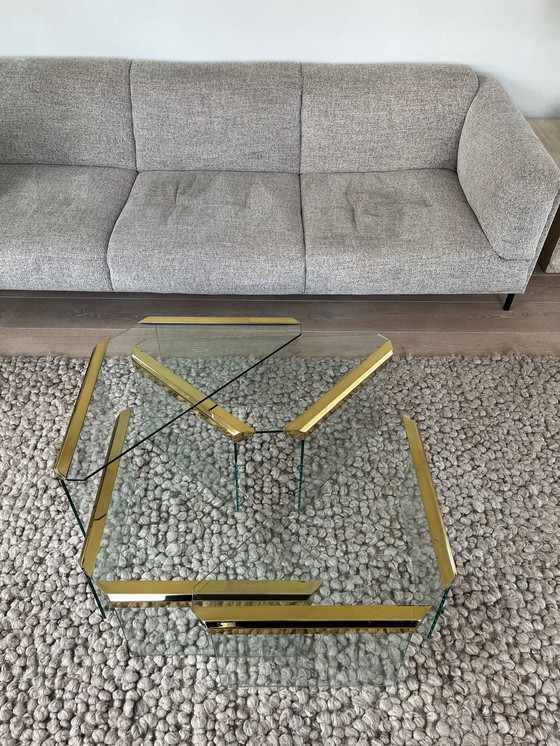 Image 1 of Gallotti & Radice Triangular Nesting Side Tables by Pierangelo Gallotti