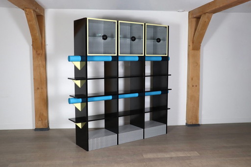 Memphis “Phoenix” Bookcase By Michele De Lucchi, Milan, 1983