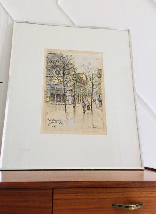 SOUTINE Kunst Arts watercolor Paris old antique image