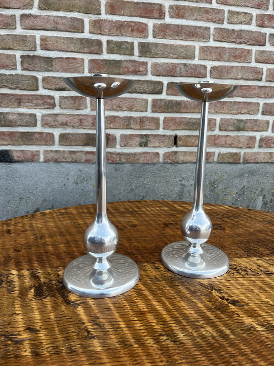 Image 1 of Set di candelieri vintage italiani in stile spaziale