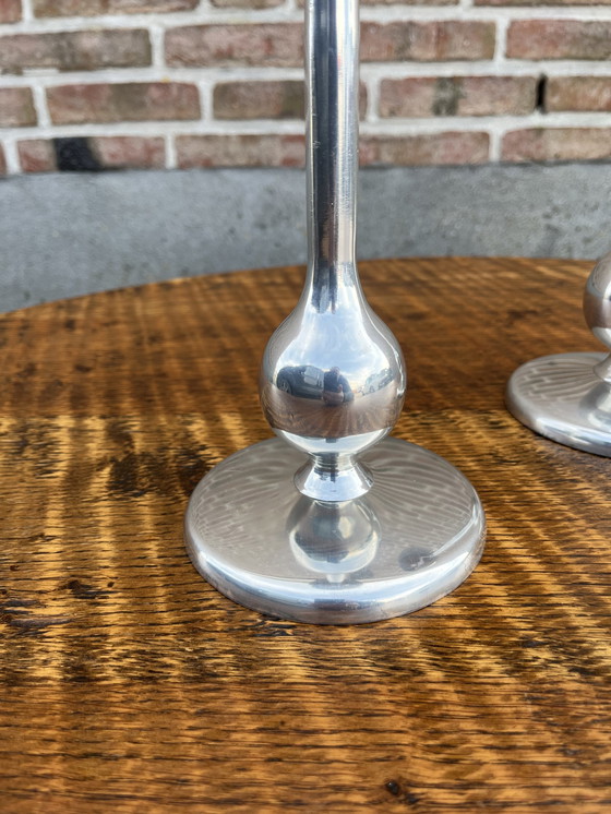 Image 1 of Set di candelieri vintage italiani in stile spaziale