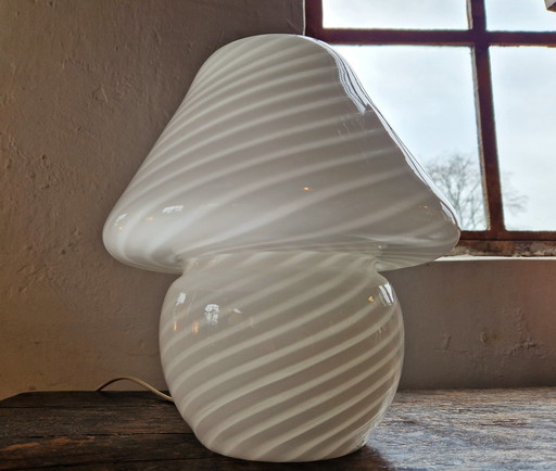 Space Age Murano Glass Mushroom Lamp, 1970S