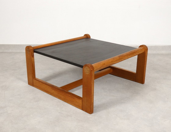 Image 1 of Brutalist Coffee Table With Slate Top