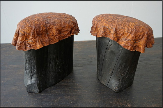 Image 1 of 4x Atelier Livd Tree trunk stools