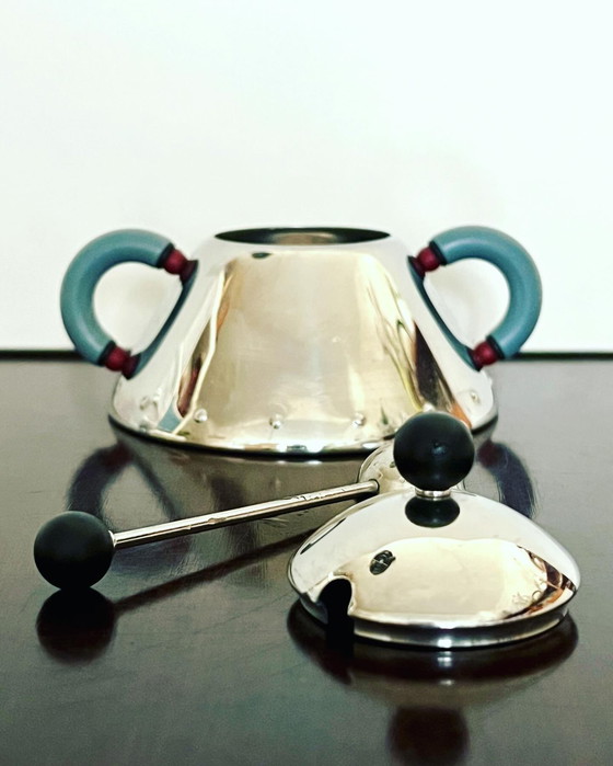 Image 1 of Alessi sugar bowl 9097 by Michael Graves