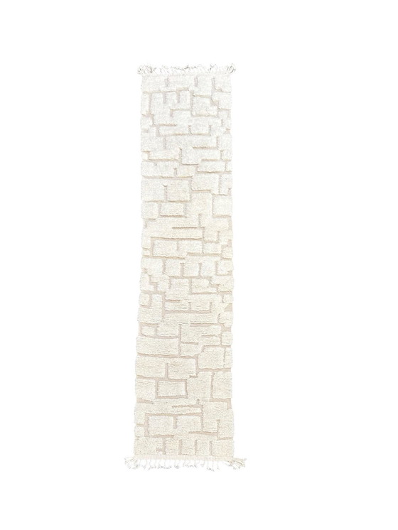 Image 1 of White Runner Rug From Morocco 