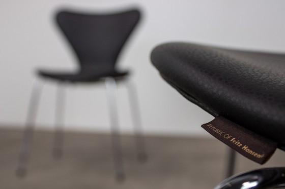 Image 1 of 4x Design Leather chair Fritz Hansen Serie 7™