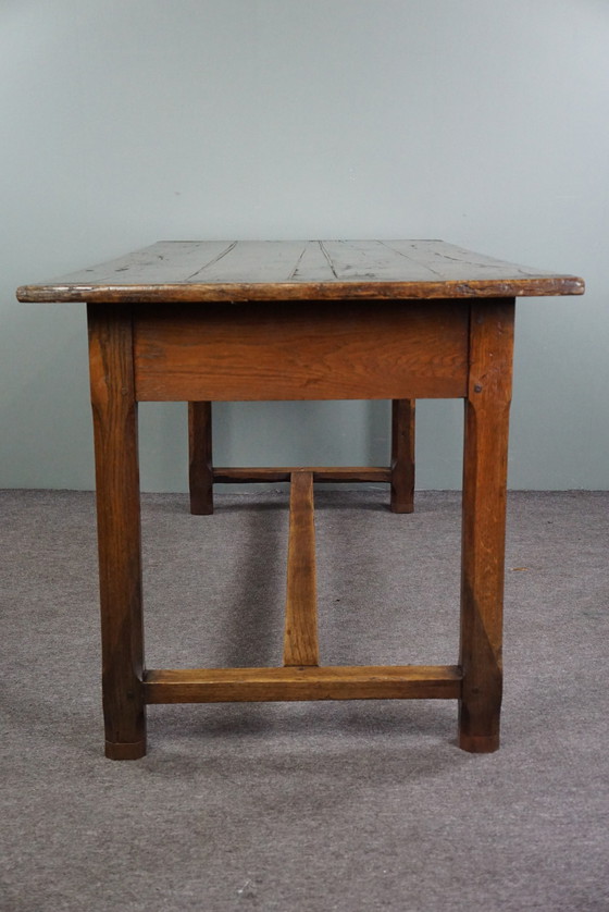 Image 1 of Oak French dining table