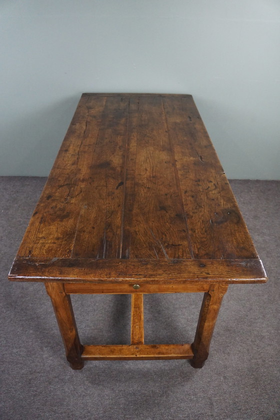 Image 1 of Oak French dining table