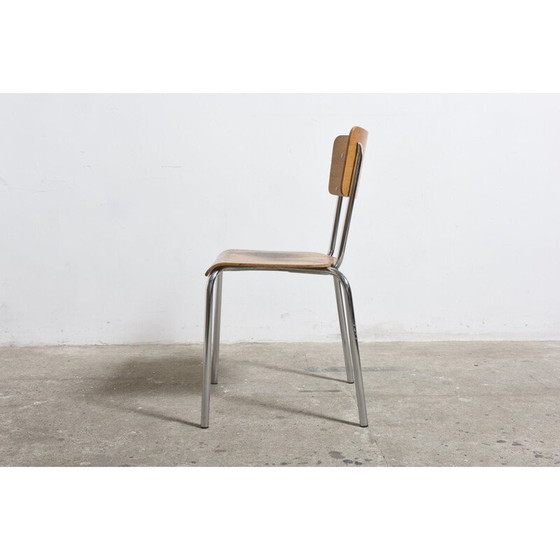 Image 1 of Tubax wooden stacking chairs - 1960s