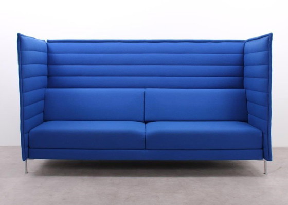 Image 1 of Vitra Alcove Bench Blue