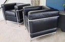 2x LC2 Cassina Le Corbusier fauteuil
