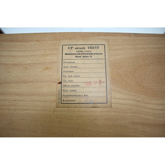 Image 1 of Mid-century extendable dining table by Jindřich Halabala for UP Závody, Czechoslovakia 1957