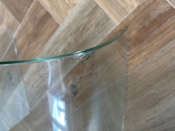 Image 1 of 3x designer glass side tables