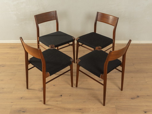  Chaises de salle à manger 1950S, Georg Leowald pour Wilkhahn