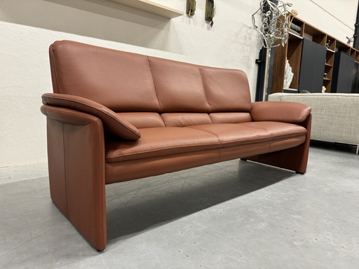 Leolux Catalpa 3 Seater Sofa Senso Rust Leather