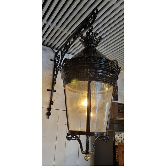 Image 1 of Vintage “Rue de la Paix” wrought iron lantern