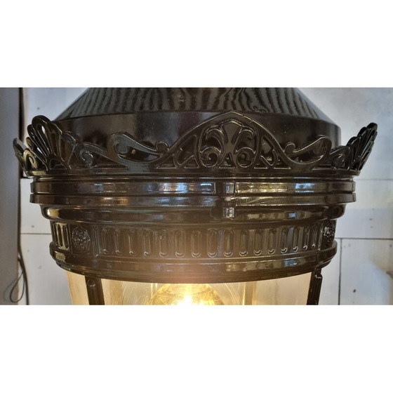 Image 1 of Vintage “Rue de la Paix” wrought iron lantern