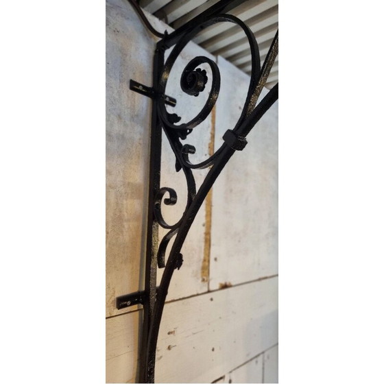 Image 1 of Vintage “Rue de la Paix” wrought iron lantern