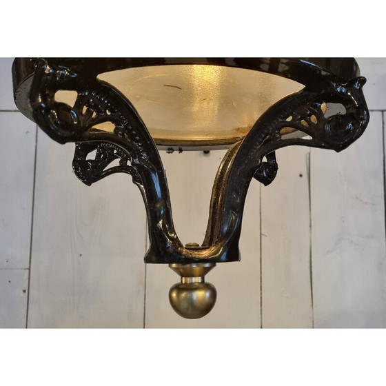 Image 1 of Vintage “Rue de la Paix” wrought iron lantern