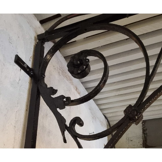 Image 1 of Vintage “Rue de la Paix” wrought iron lantern