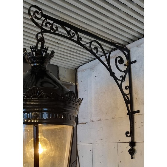 Image 1 of Vintage “Rue de la Paix” wrought iron lantern