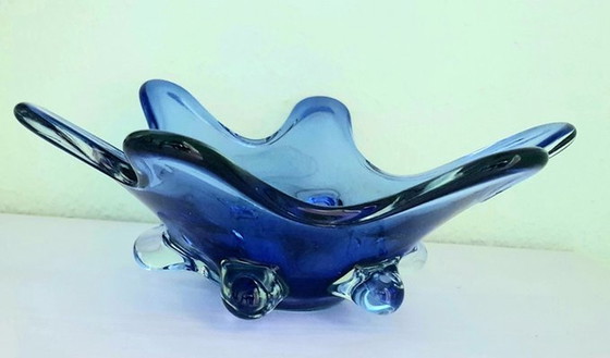 Image 1 of Murano Sommerso Uran Glass Bowl, 1950S