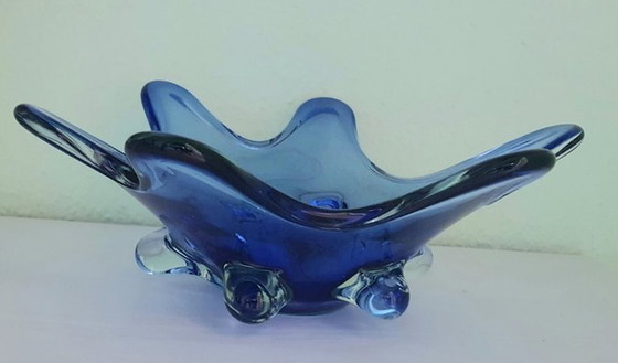 Image 1 of Murano Sommerso Uran Glass Bowl, 1950S