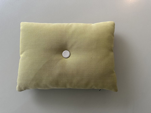 Hay Dot Cushion, Steelcut Trio Fabric, Ochre Yellow