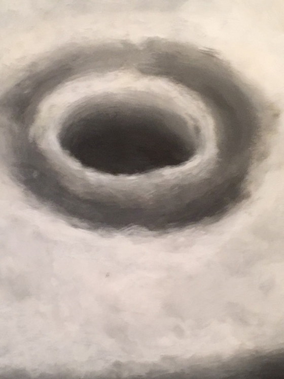 Image 1 of Ton Sparla Acryl op doek; "Het zwarte gat"