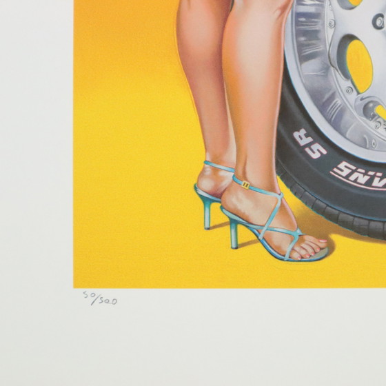 Image 1 of Offset Lithograph To Mel Ramos Tyra Tyre 50/500