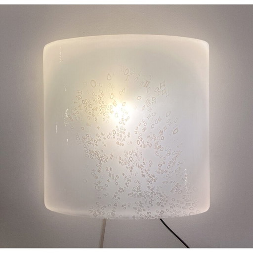Vintage wall lamp by Rosanna Toso for Leucose, Italy 1972