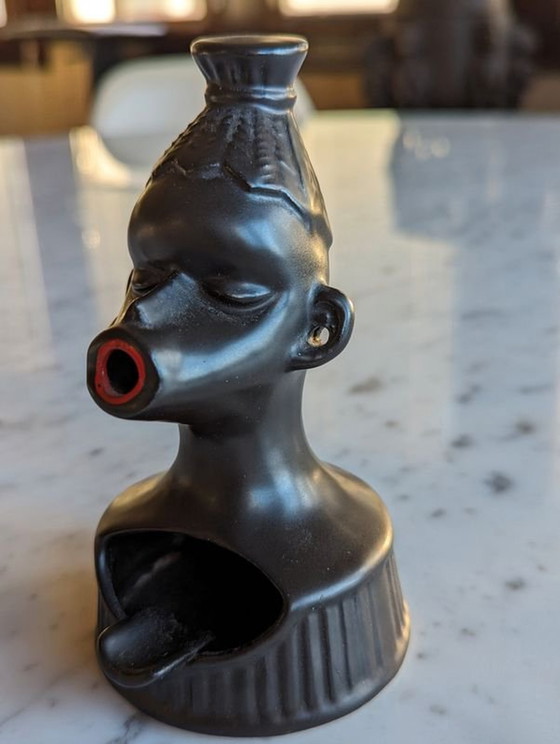 Image 1 of Vintage Africanist ashtray - 1950