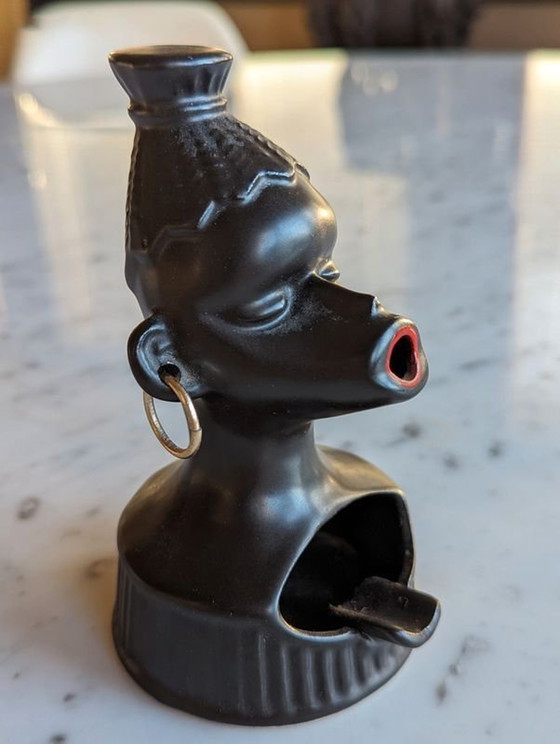 Image 1 of Vintage Africanist ashtray - 1950