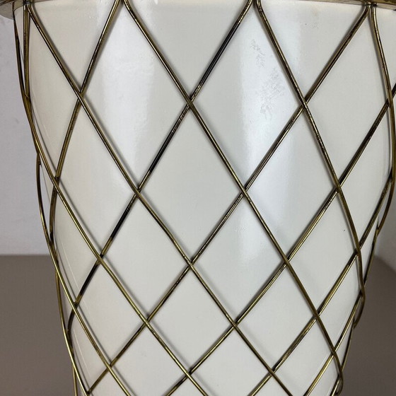 Image 1 of Vintage brass umbrella stand by Vereinigte Werkstätten München, Germany 1950s