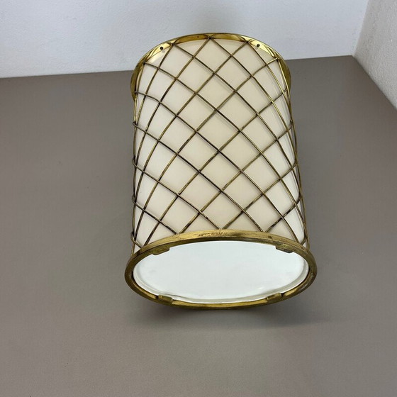 Image 1 of Vintage brass umbrella stand by Vereinigte Werkstätten München, Germany 1950s